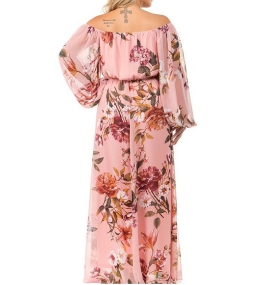 Floral Dress in Mauve - Picture 3 of 8